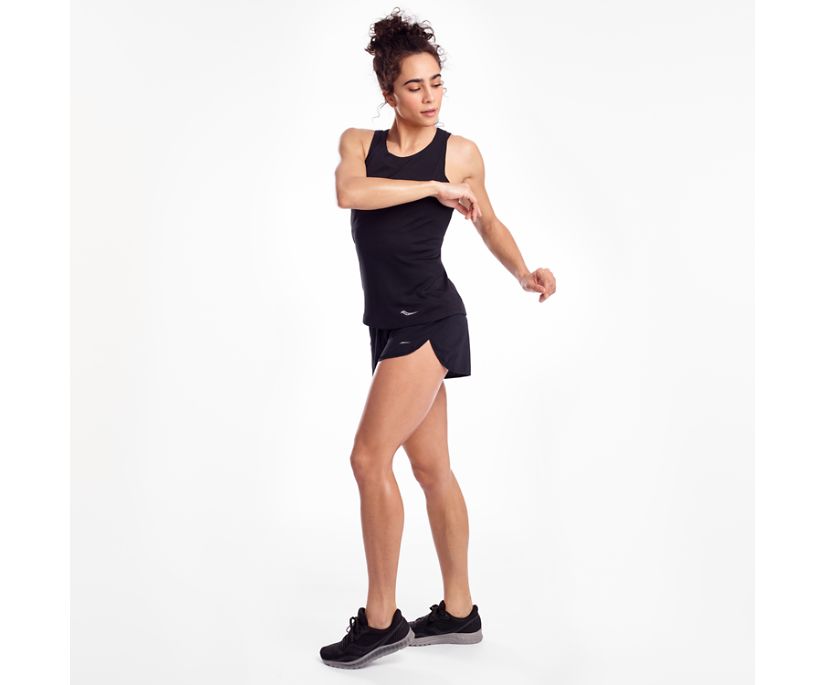 Saucony Stopwatch Singlet Women's Tanks Black | Canada 323AHKP